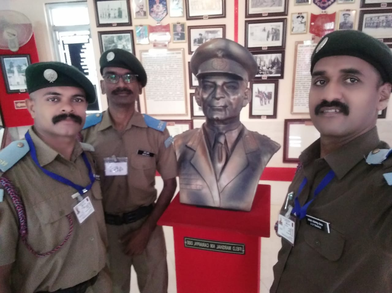 A memorable moment with fellow officers during training.